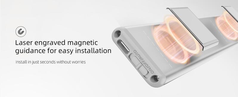 EZVALO Under Cabinet Lights, Warm Light, Wireless, Rechargeable Motion Sensor Light, Dimmable. Black Friday, Christmas Gift, home decor #springtok Lighting Modes Adjustable