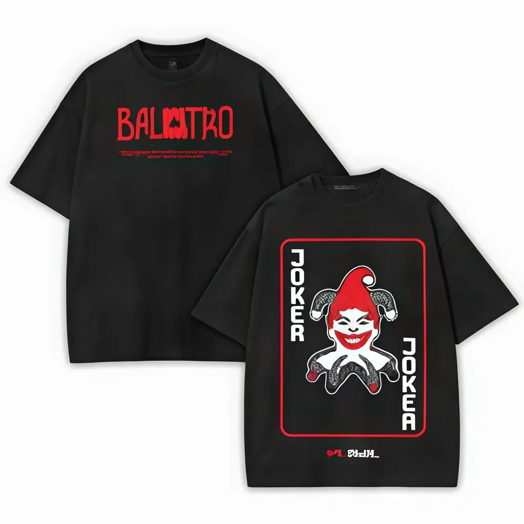 Men's Joker Graphic Tee, Premium Soft Cotton Menswear Top, Casual Short-Sleeve Breathable Summer Streetwear Tshirt, Shortsleeve, All Seasons, Premium Cotton, Tropical, Fabric, Print, Sweat, Breathable Fabric, Reactive Ink, True Size, Round Neck, 2Xl, Clas