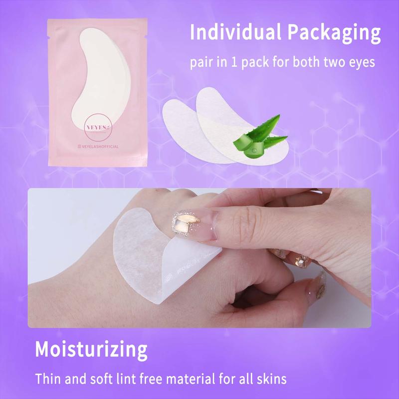 VEYES INC 50Pairs Aloe Extract Under Eye Gel Pads Hydrogel Eye Patch For Eyelash Extension Lint Free Lash Extension Supplies & Beauty Tools