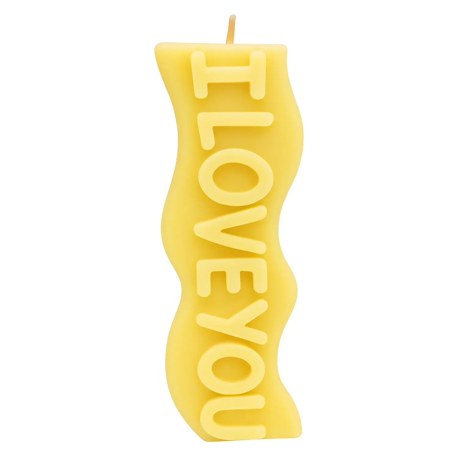 💛 Yellow I Love You Candle – Bright Love Candle