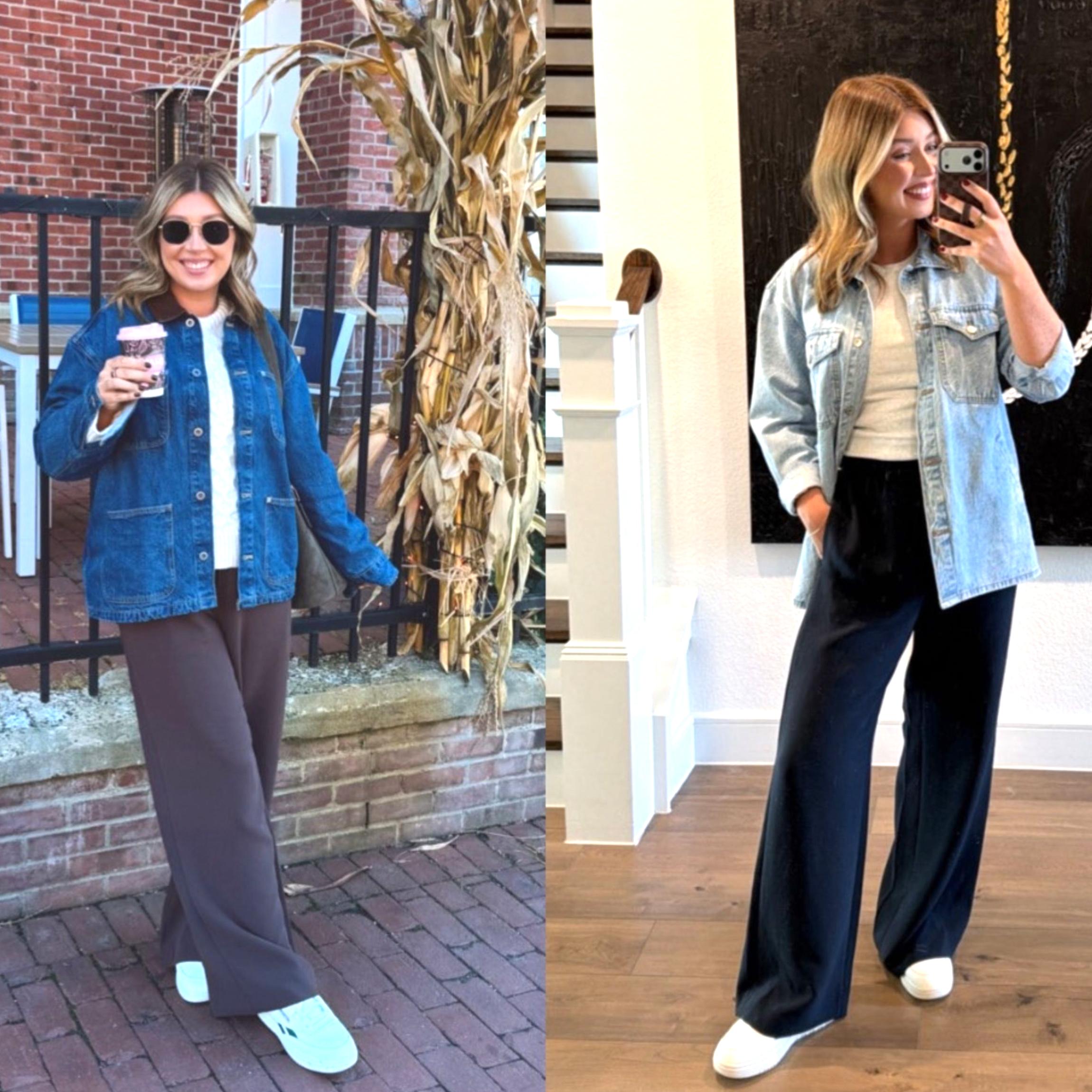 Buenoble Women’s Oversized Mid-Long Denim Jacket Boyfriend Fit Jean Jacket with Pockets Casual Loose Denim Coat SpringStatements