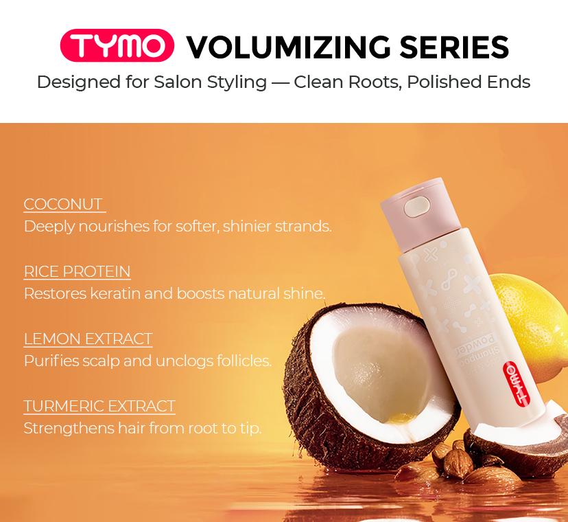 TYMO Powder Shampoo -- Best Shampoo for Summer,  plant-powered exact, refreshes scalp, cleansing, for All Hair Types, paraben Free & Sulfate Free,, 3.5 Oz  for Men & Women