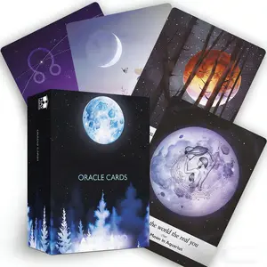 Oracle Card Deck  Pocket Size For Spiritual Guidance and Healing Energy, Developed To Help You Tap into The Moon's Ancient Feminine Wisdom. They Form a Powerful Spiritual And Divination Tool