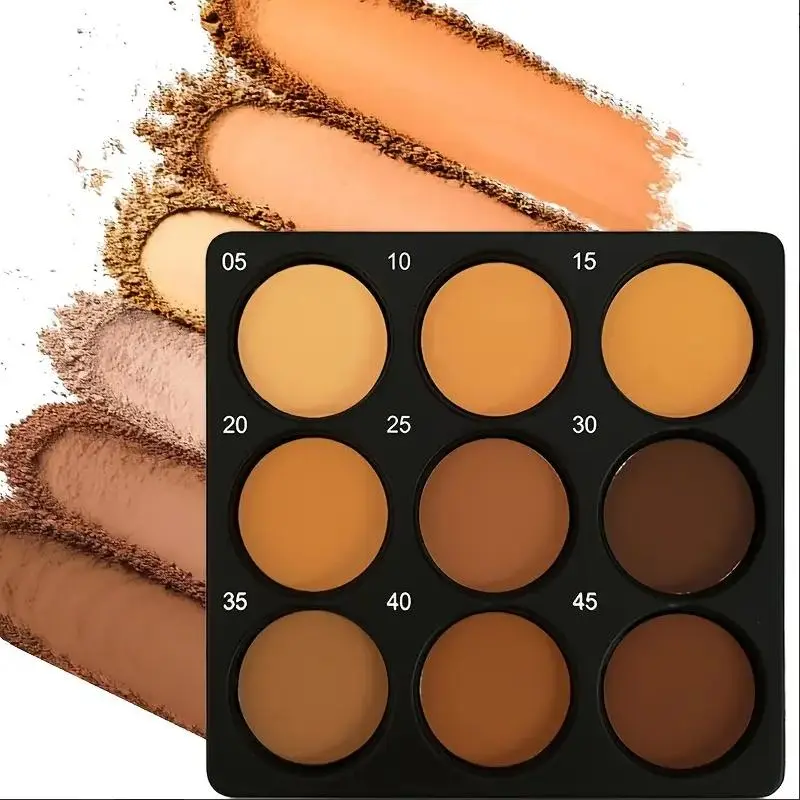 Matte Finish Shade Contour Palette, 1 Count Long-Lasting Waterproof Concealer Palette for Daily Use, Facial Makeup Product with Buildable Matte Contour, Contouring Palette, Cosmetic Bronzer Face Contour