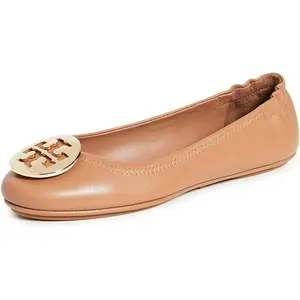 Tory Burch Womens Minnie Travel Ballet Flats