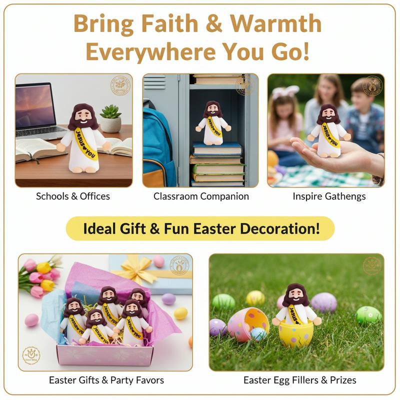 25 Assorted Mini Jesus Figurines – Faith-Themed Egg Fillers, Group Activities & Gift Giveaways
