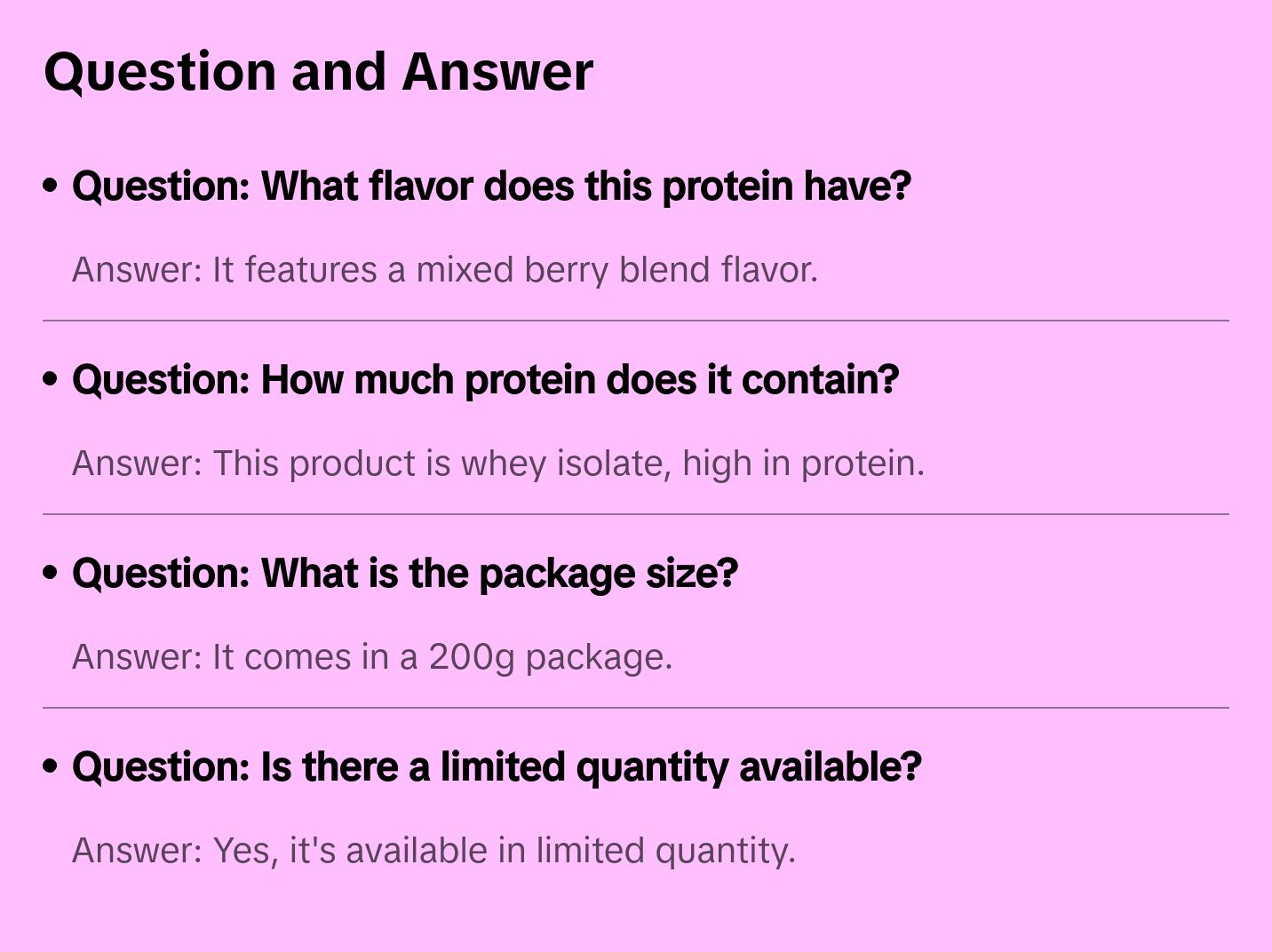 Direct Asset Whey Isolate Mixed Berry Protein 200g - Mixed Berry Blend for Dietary Supplementation, Ideal for Fitness and Health