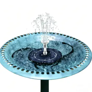 Solar Fountain Pump, Build Your Outdoor Water Feature with Multiple Nozzles for Gardens, Ponds, Fish Tanks and Aquariums DIY Decorative