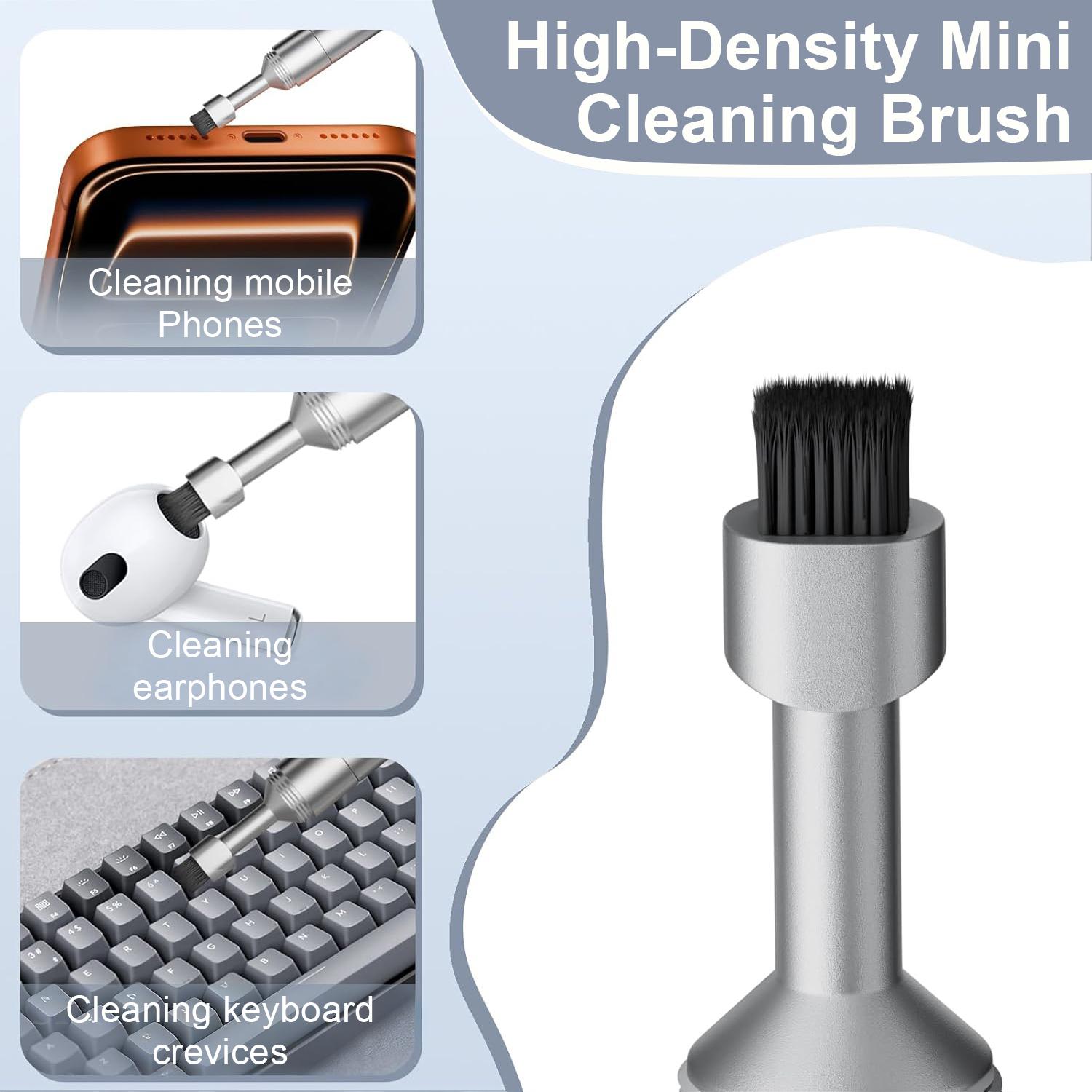 VAYWET SIM Card Tray Removal Tool with Cleaning Brush, 2 in 1 SIM Ejector Pin & Cleaning Brush Keychain EDC Portable Keychain Eject Pins Reset Needle Opener Cleaning Pen Aluminum Alloy Cleaning Tool for iPhone For Airpods Pro  Earphone Dust Removal