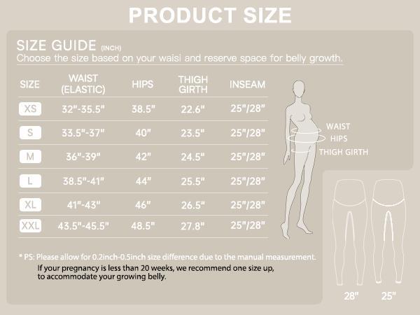 POSHDIVAH Women's Creamluxe Maternity Leggings 25"/28" Over The Belly Pregnancy Yoga Pants Active Workout Leggings POSHDIVAH Women's Creamluxe Maternity Leggings 25"/28" Over The Belly Pregnancy Yoga Pants Active Workout Leggings