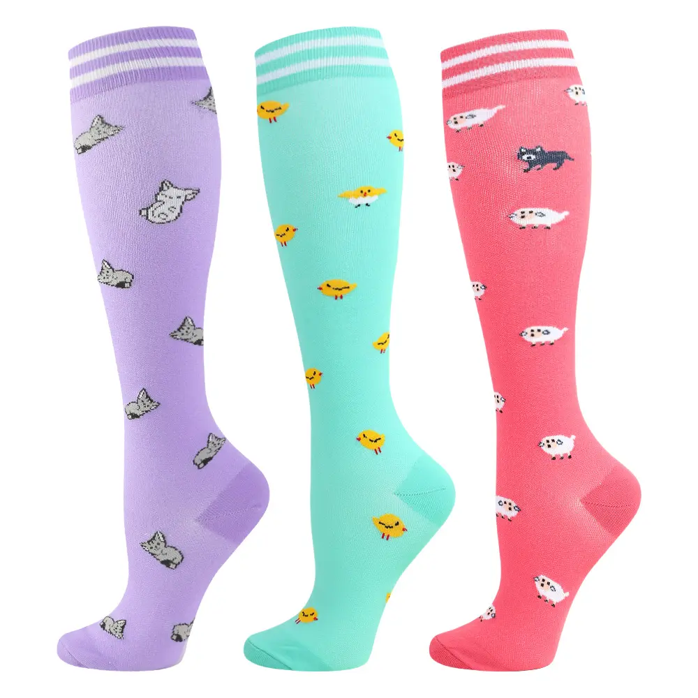 green chick + red lamb + purple kitten