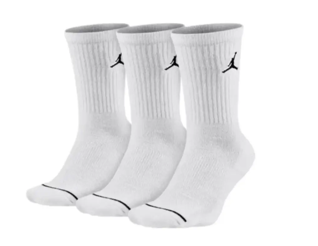 Nike Air Jordan Everyday Max Crew 3 Pack Socks Dri-Fit White Size X-Large