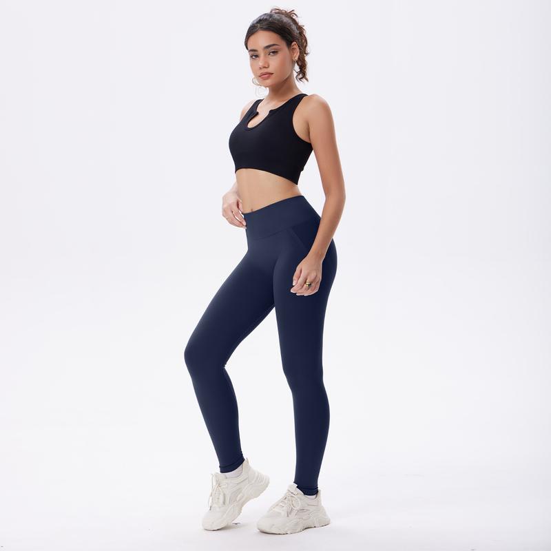 OQQ Women's High Waist Leggings For Women - Comfortable & Stylish - Perfect For Gym & Daily Wear