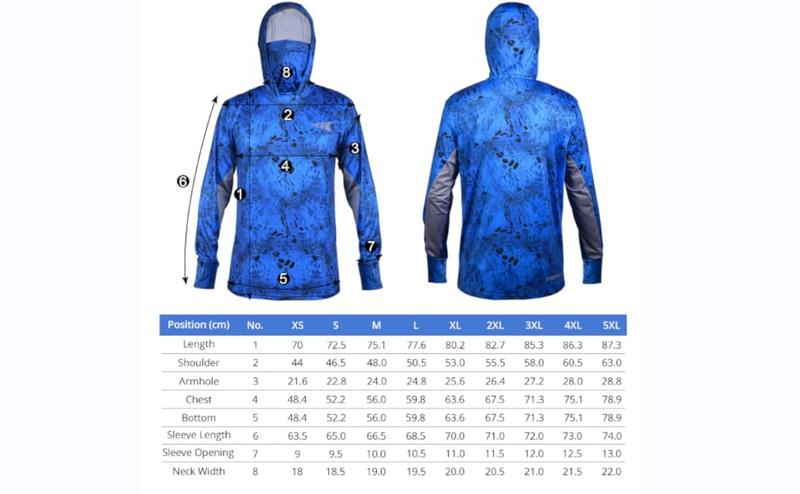 KastKing Men's Long Sleeve Fishing Shirt ,UPF 50 Fishing Hoodie Shirt For Men And Women, Long Sleeve Fishing Hiking Shirt, Breathable Moisture Wicking