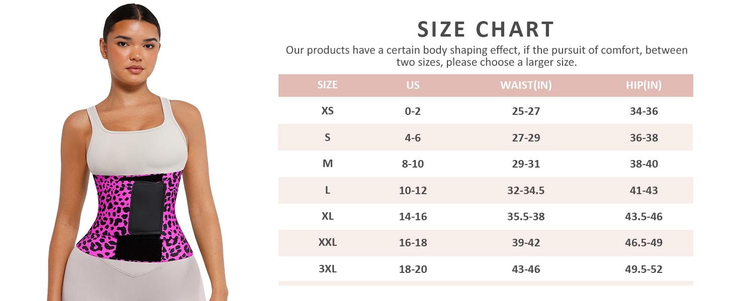 FeelinGirl Belt Waist Cincher Ab Belt Tummy Control Body Shaper with Triple Wrap WomenB Comfortable Fabrics Nylon Adjustable Multicolor Lady Festival Womenswear Lady  Comfort Fabrics Womenswear Fits Sexy Waist Trainer Springtok