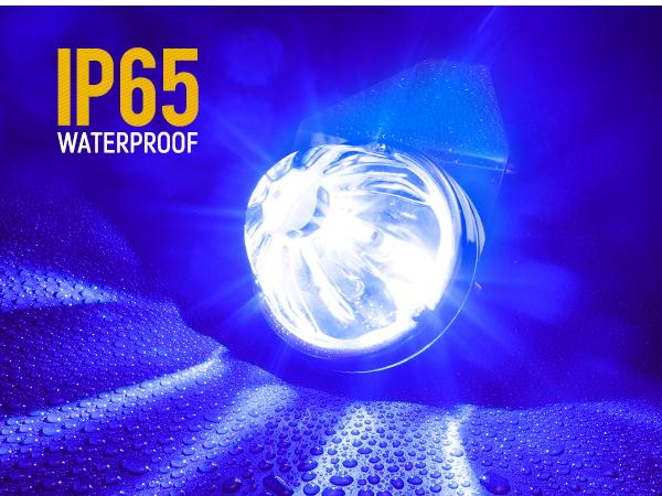 Partsam 2Pcs Glass Watermelon Lights Dual Color Amber/Blue with Stainless Steel Bracket for Kenworth Peterbilt Freightliner