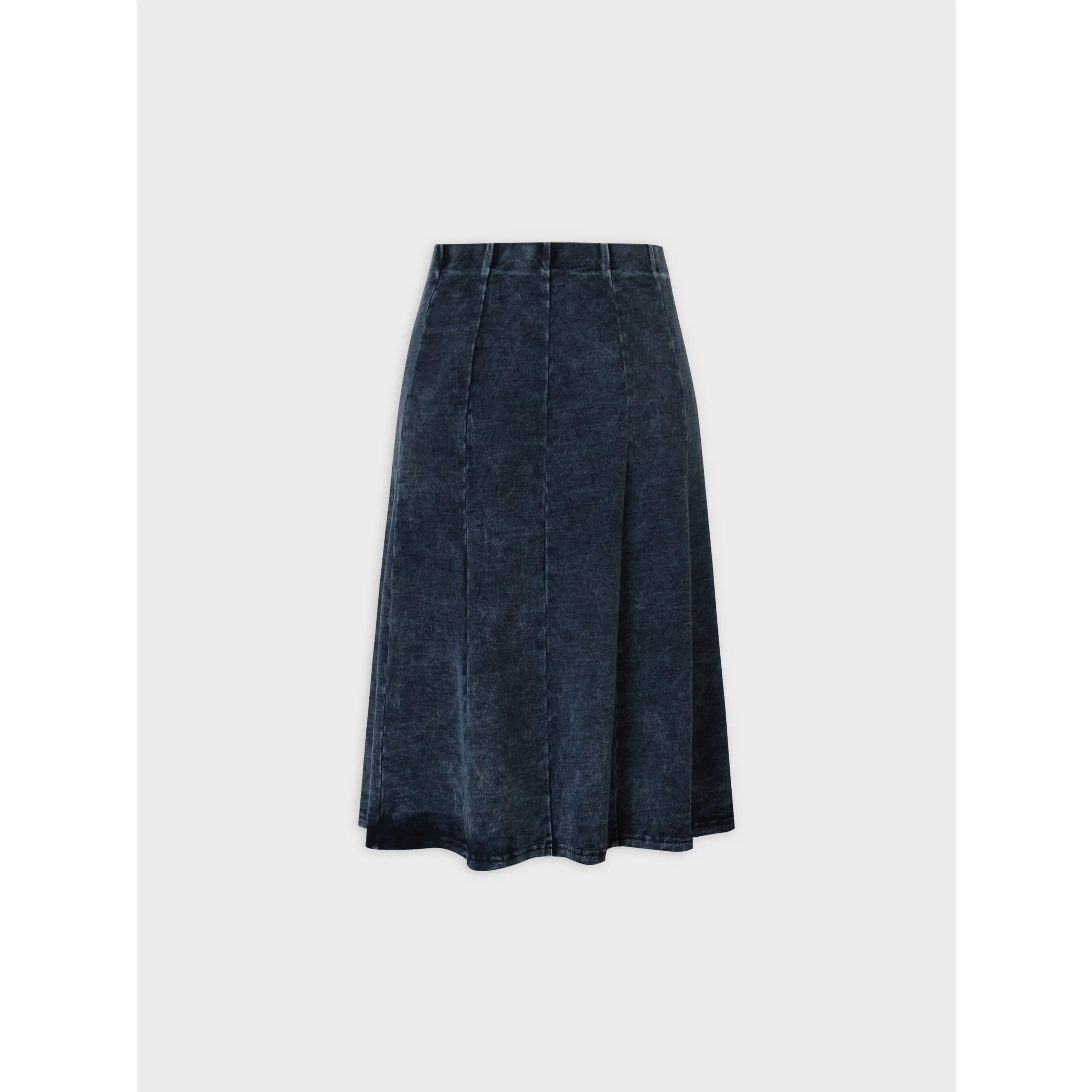 Jersey Paneled Skirt 24"-Blue