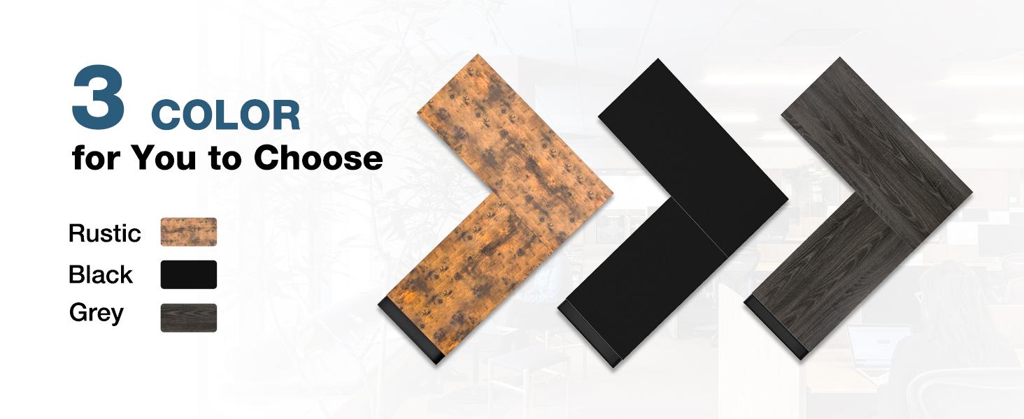 L Shaped Desk - Computer Desk Corner Desks Gaming  PC Table with CPU Stand Side Bag for Home Office Dorm Sturdy Writing Workstation