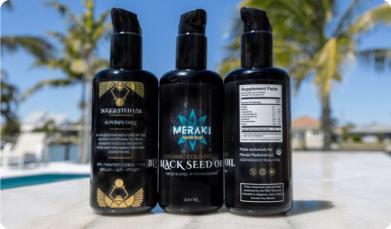 High Potency Cold-Pressed Organic Black Seed Oil with 3% Thymoquinone
