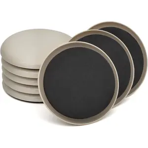 Furniture Sliders, 8 Pcs 3 1/2'' Furniture Sliders Pads for Hardwood Floors, Chair Legs Floors Protectors, Reusable round Glides Glider, Heavy Duty Furniture Movers Sliders CADONO