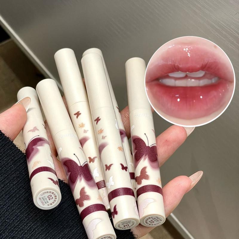 6pcs Solid Glossy Tinted Lip Balm Stick - Hydrating Moisturizing Formula with Shiny Film Finish, Transfer-Resistant Long-Lasting Color, 2-in1 Lip Care & Gloss, Multiple Shades for All Seasons, Perfect Valentine’s Day Gift for Her！