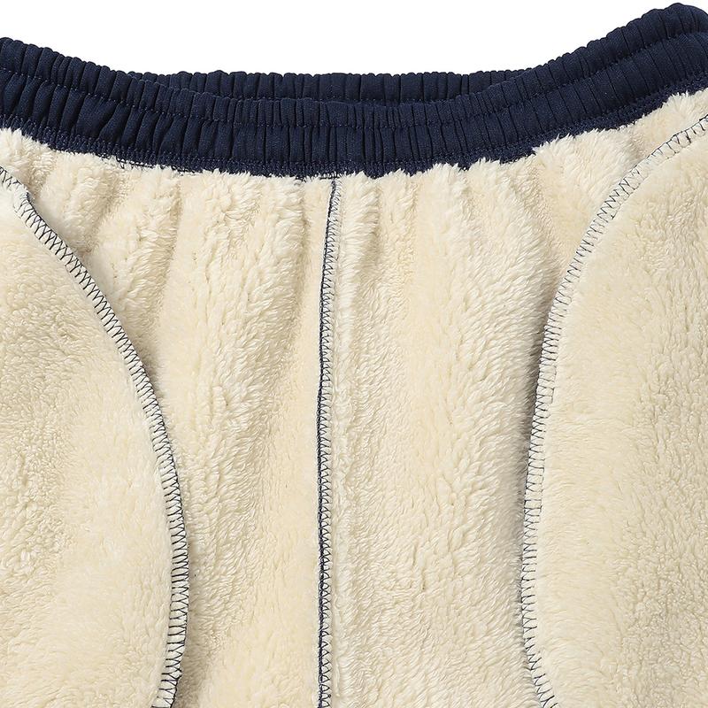 Men's 2-Piece Winter Fleece-Lined ThermalSweatpants,Outdoor Sports Fashion VersatileCasual Pants，Men'S Thermal Joggers