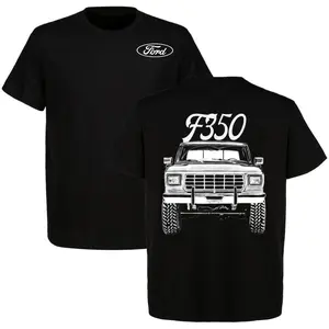 Ford F350 Vintage T-Shirt Classic Car Short Sleeve Cotton Tee for Ford Fans All Car Enthusiast