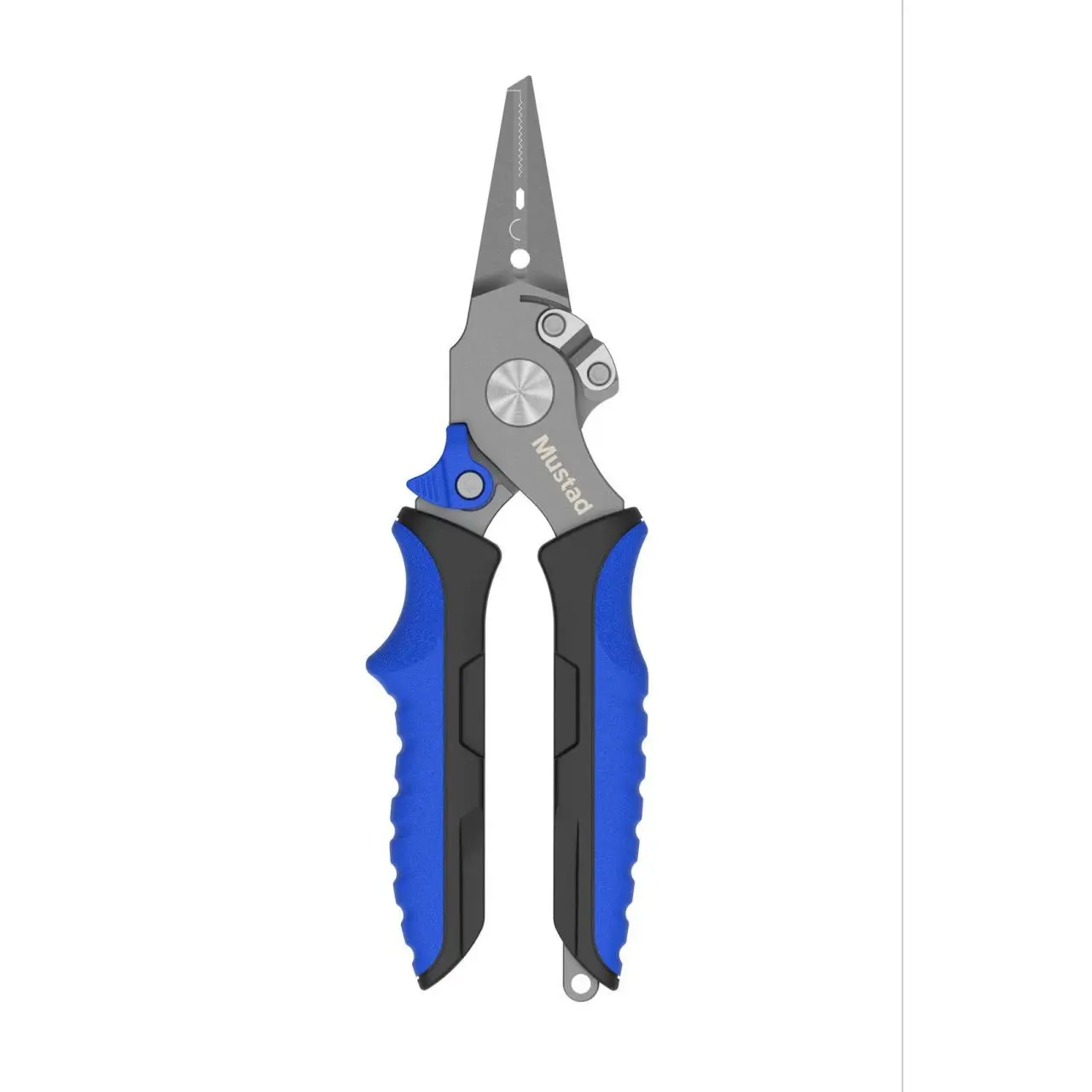 Mustad 7.5" Split Ring Pliers | Tungsten Braid Cutter