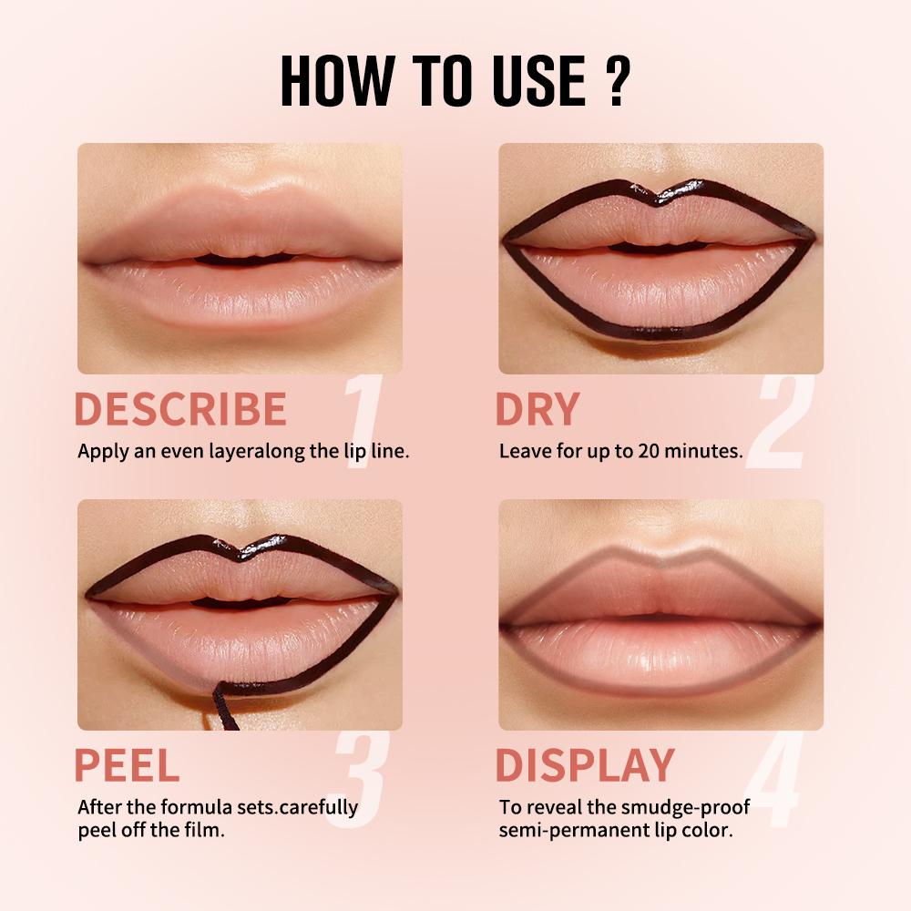 4Pcs Peel Off Lip Liner Stain Set , Waterproof Nude Matte Lip Tint, Non-Fading Peel Off Lip Color, Effortless Precision & Full Coverage, 24H Color Hold - Cosmetic,Mother's Day Campaign 4Pcs Peel Off Lip Liner Stain Set , Waterproof Nude Matte Lip Tint, Non-Fading Peel Off Lip Color, Effortless Precision & Full Coverage, 24H Color Hold - Cosmetic,Mother's Day Campaign
