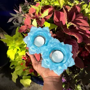 Lotus Flower Tea Light Candle Holders