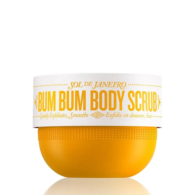 Sol de Janeiro Bum Bum Coconut Cream Body Scrub - Scented Pistachio, Salted Caramel & Vanilla Formula for Silky-Smooth, All-Year-Round Caramel Latte Body Scrubs Experience