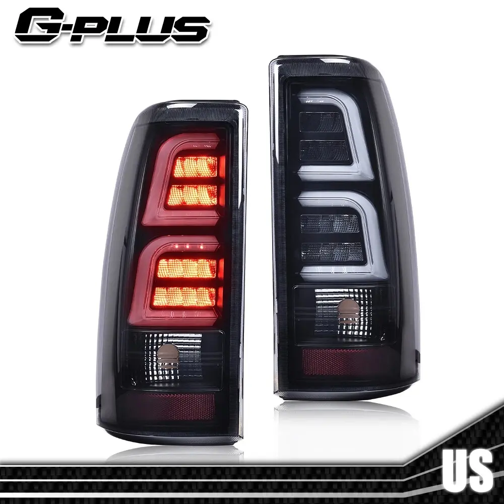 G-PLUS 100% Brand New LED Tube Tail Lights Pair - Brake Lamps, Led Lights for Truck, Car Exterior Upgrade Fit for 99-02 Chevy Silverado/GMC Sierra, Car Lighting Accessories