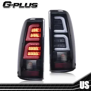 Pair LED Tube Tail Lights Brake Lamps Fit For 99-02 Chevy Silverado/GMC Sierra