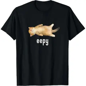 Unisex Eepy Cat, Silly Sleepy Cat Meme T-Shirt