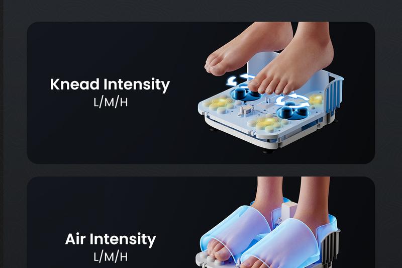 RENPHO Shiatsu Foot Massager with Heat, Air Compression for Circulation, Foot Massager Machine for Plantar Fasciitis Valentines Day Gift Choice for Man Women Size Up to 11