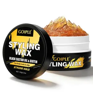 Styling Wax with Castor Oil & Biotin Edge Control for Black Women - Strong Hold Braiding Curly Hair Gel Edge Control Wax Nourishing Lightweight