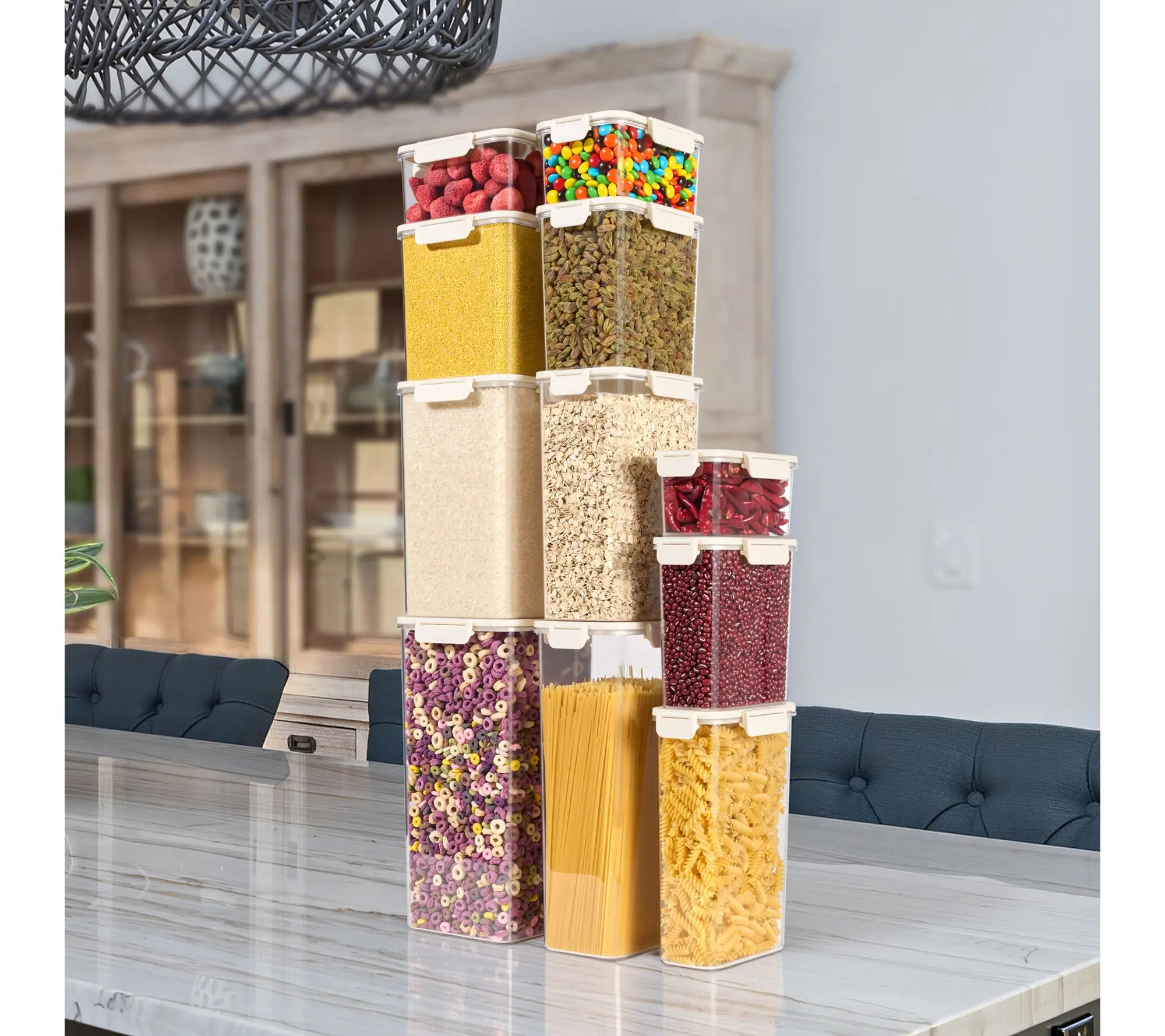 Sorbus Airtight Plastic Food Container, Tall Narrow - 1 Pack
