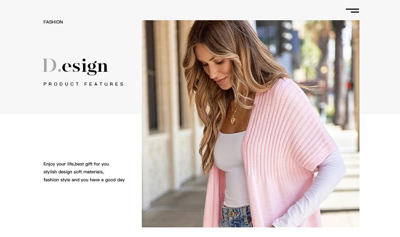 Shewin 2026 Spring Cozy Ribbed Open-Front Cardigan Women's Oversized Short-Sleeve Knit Layering Piece with Pockets for Daily Wear Basic Cotton Blend Shortsleeve SpringStatements