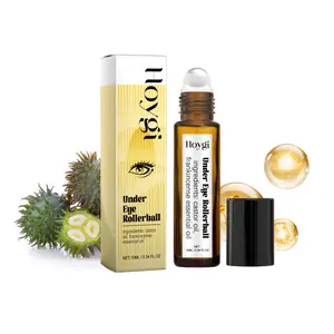 HOYGI Hydrating Eye Roll-On Serum Under-Eye Care Brighter Skin Moisturizing Smoothing with Mineral Oil Jojoba Seed Oil Contour