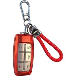 TPU Protector Key Fob Cover Case fit for Hyundai Genesis G70, G80, G90 GV70 GV80 GV90 Keyless Entry Key Fob