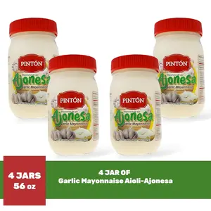 Pintón Ajonesa Garlic Aioli Mayo – Rich and Creamy Flavor Spread (PACK4)