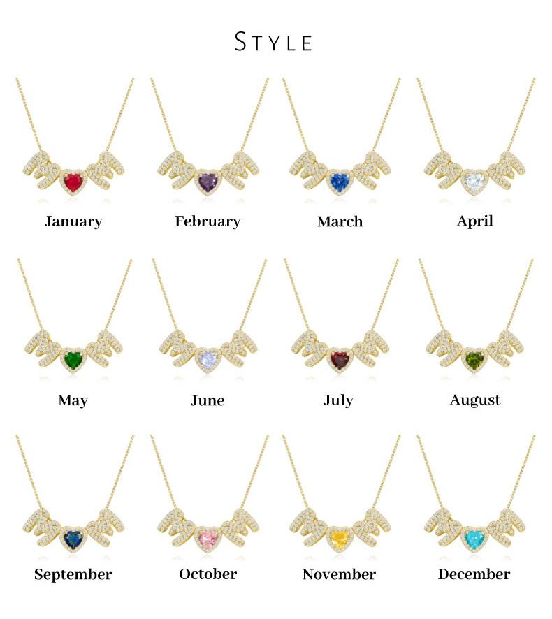 GGIRL Heart Birthstones Necklace For Mom, 18K Gold Plated Heart Birthstones Bubble Pendant Necklaces For  Mom Wife Dainty Jewelry Gift For Mother's Day Birthday For  TikTokShop HolidayHaul