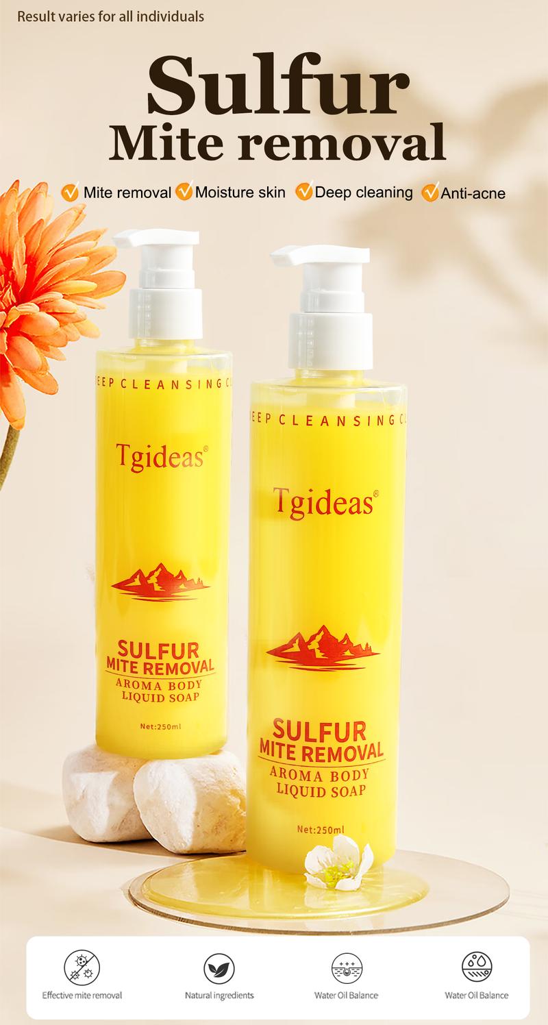 Buy 1-Get 1 Free! Tgideas Sulfur Body Wash - Deep Oil Control + Anti-Itch and Anti-Acne | Plant-Based & pH Balanced | 72-Hour Refreshing Fragrance | Fights Breakouts, Oiliness, and Odor Buy 1-Get 1 Free! Tgideas Sulfur Body Wash - Deep Oil Control + Anti-Itch and Anti-Acne | Plant-Based & pH Balanced | 72-Hour Refreshing Fragrance | Fights Breakouts, Oiliness, and Odor