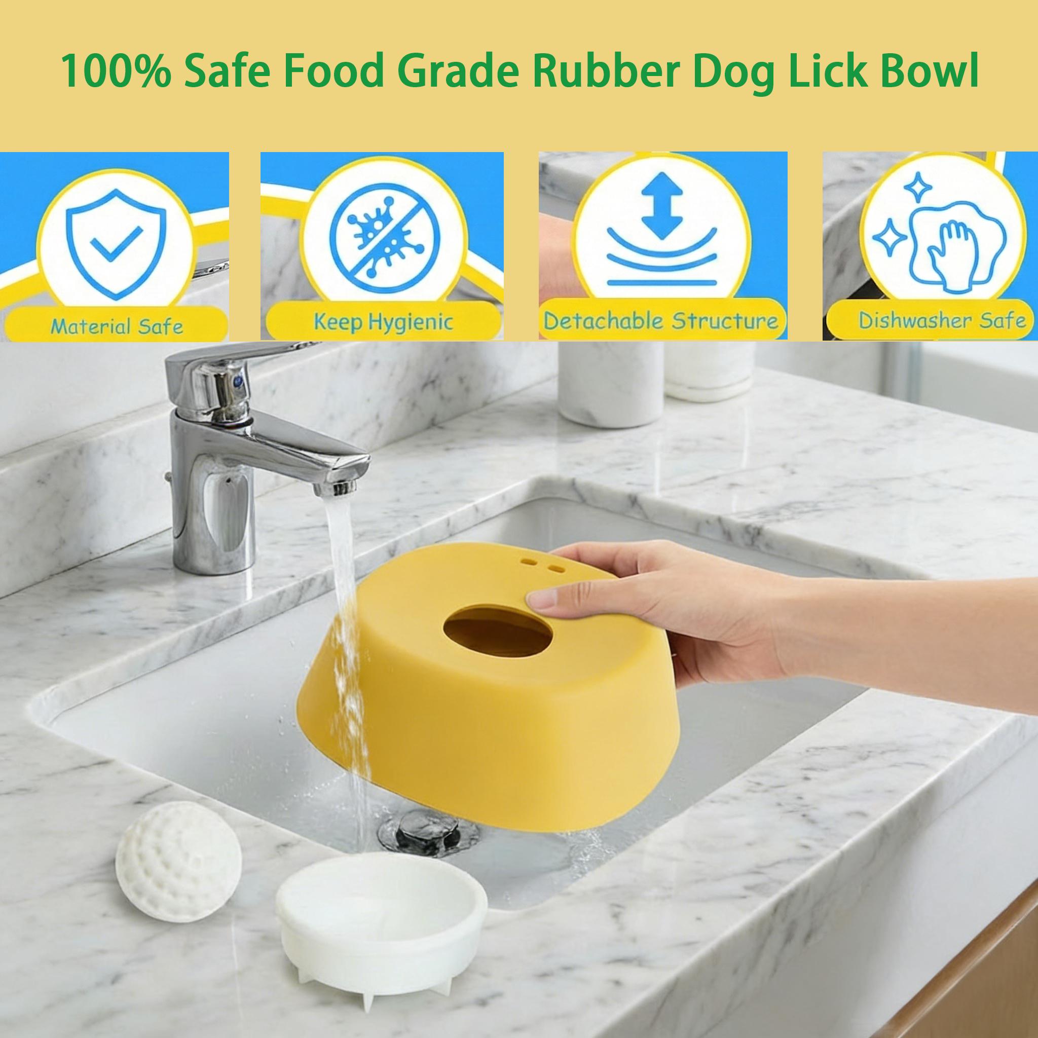 XIXI Dog Lick Bowl & Slow Feeder - Interactive Liquid Treat Dispenser, Anti-Spill Lick Tray Feeding Accessory for Dog Anxiety & Bloat Relief XIXI Dog Lick Bowl & Slow Feeder - Interactive Liquid Treat Dispenser, Anti-Spill Lick Tray Feeding Accessory for Dog Anxiety & Bloat Relief
