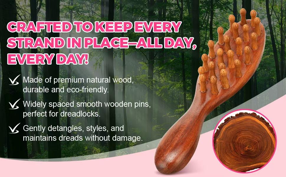 Loc brush Braid Spray Set Rose Mint for Dreads, Dreadlocks, Shine & Lightweight for Dull Hair Twists, Cornrows, Box Braids Moisturizer