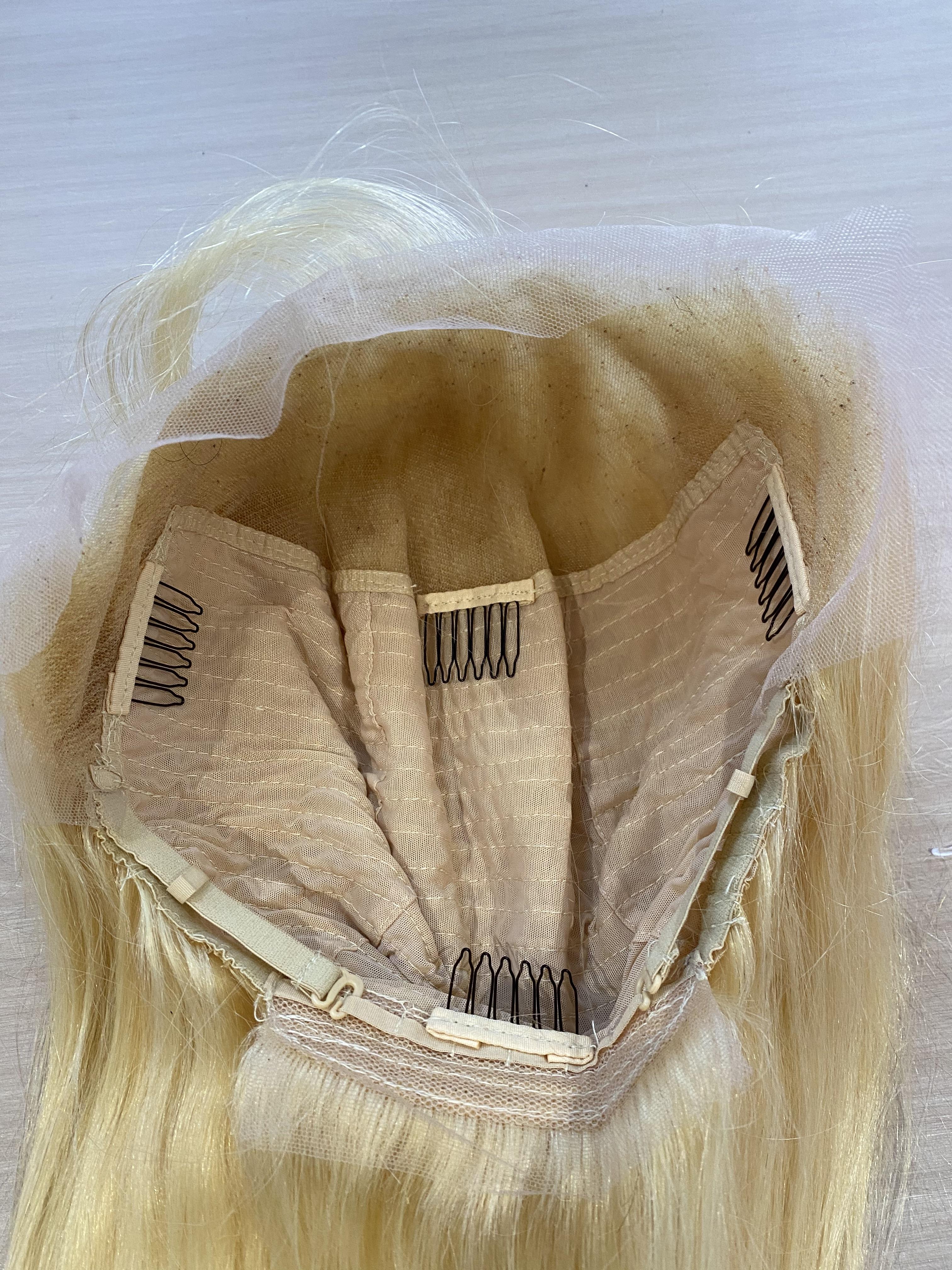 [BABOSHOW 40 Inch Blonde  613 Straight 13X6 HD Lace Frontal Wigs Pre plucked 180% Density 99J# Burgundy Lace Front Human Hair Wigs For Women Straight Human Hair Wigs Can Be Dyed