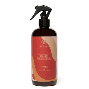 As I Am JBCO Water 16 oz - Nano Curl Strengthener - Moisturizes and Detangles - Anti-Frizz - Increases Fiber Strength - Enriched with Jamaican Black Castor Oil, Vitamin C, and Vitamin E, Red