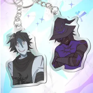Roblox Forsaken Azure and Two Time Keychain - Kawaii Keyrings Birthday Gifts – Cute Acrylic Keychain Charms, Perfect Gift for Fans & Collectors