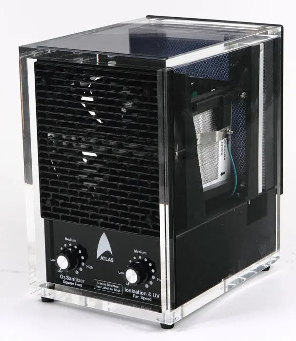 Acrylic Air Purifier 2 Ozone Washable HEPA Ionizer UV Air Cleaner
