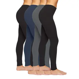 Velvety Soft Lightweight Leggings 4-Pack